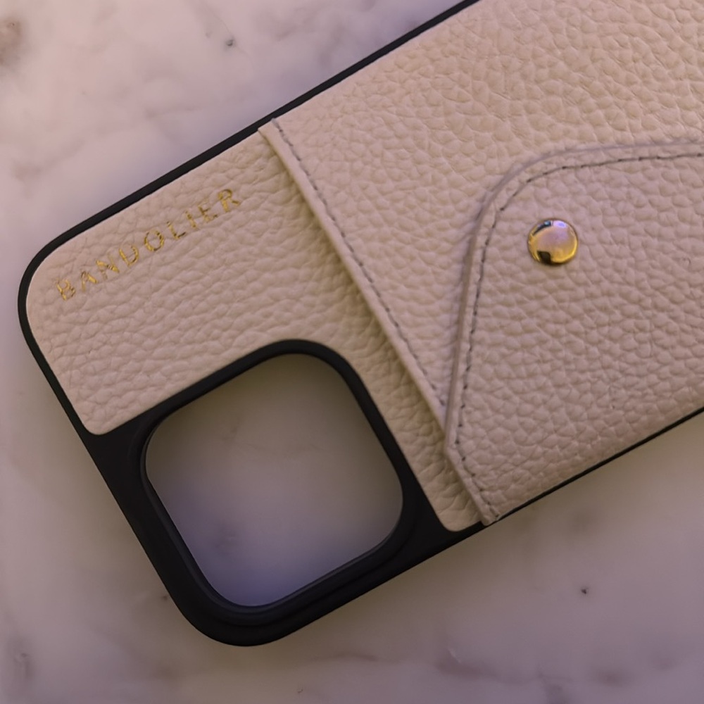 Bandolier Hailey Ivory/Gold iPhone 14 Pro Max Case - Picture 3 of 3